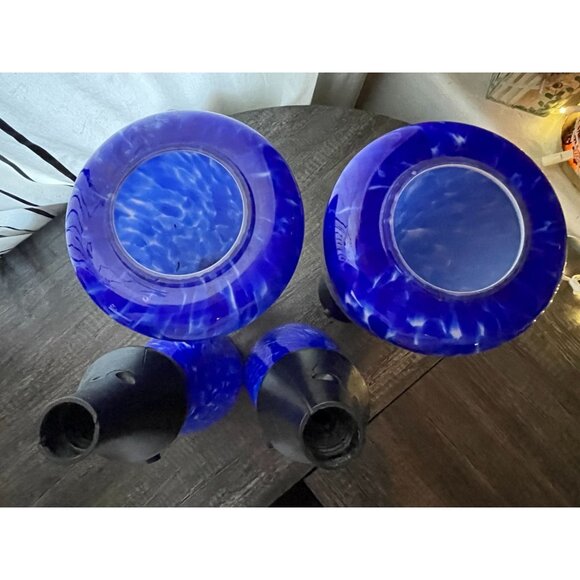 4 Tiki Premium glowing torch LED retired glass pole lamp light citronella - Picture 3 of 9